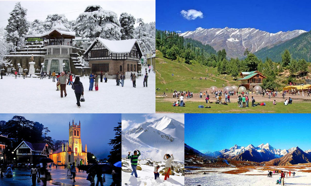Top Ten Indian Tourism Places: shimla and kullu manali