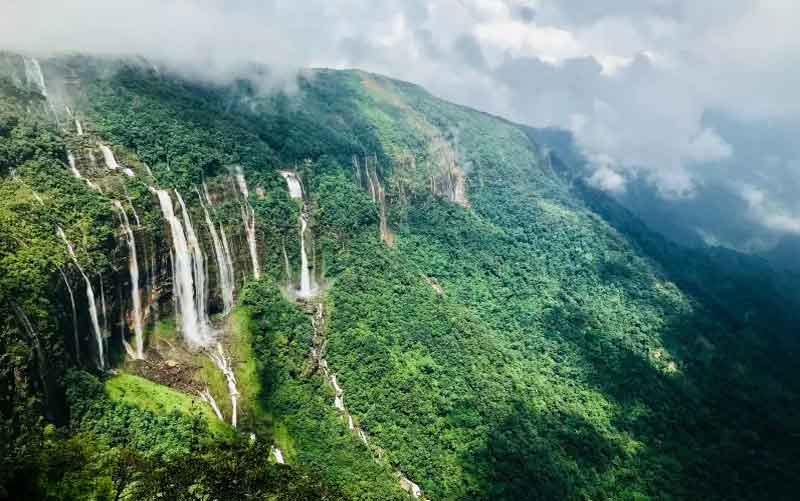 seven sisters waterfall sikkim