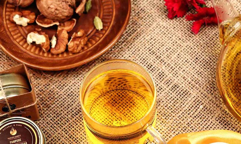 Kashmiri Saffron-Infused Tea
