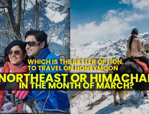 Which is the better option, to travel on honeymoon Northeast or Himachal in the month of March?