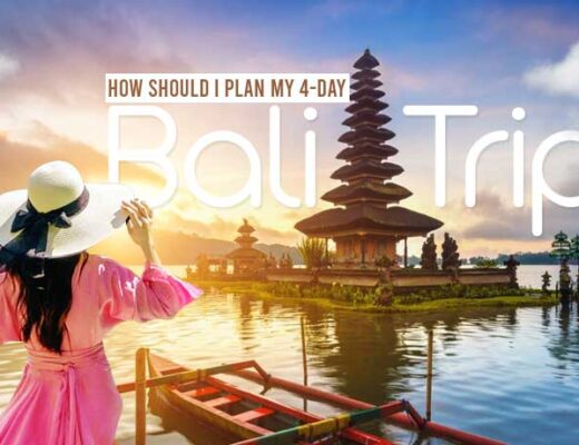 How should I plan my 4-day Bali trip?